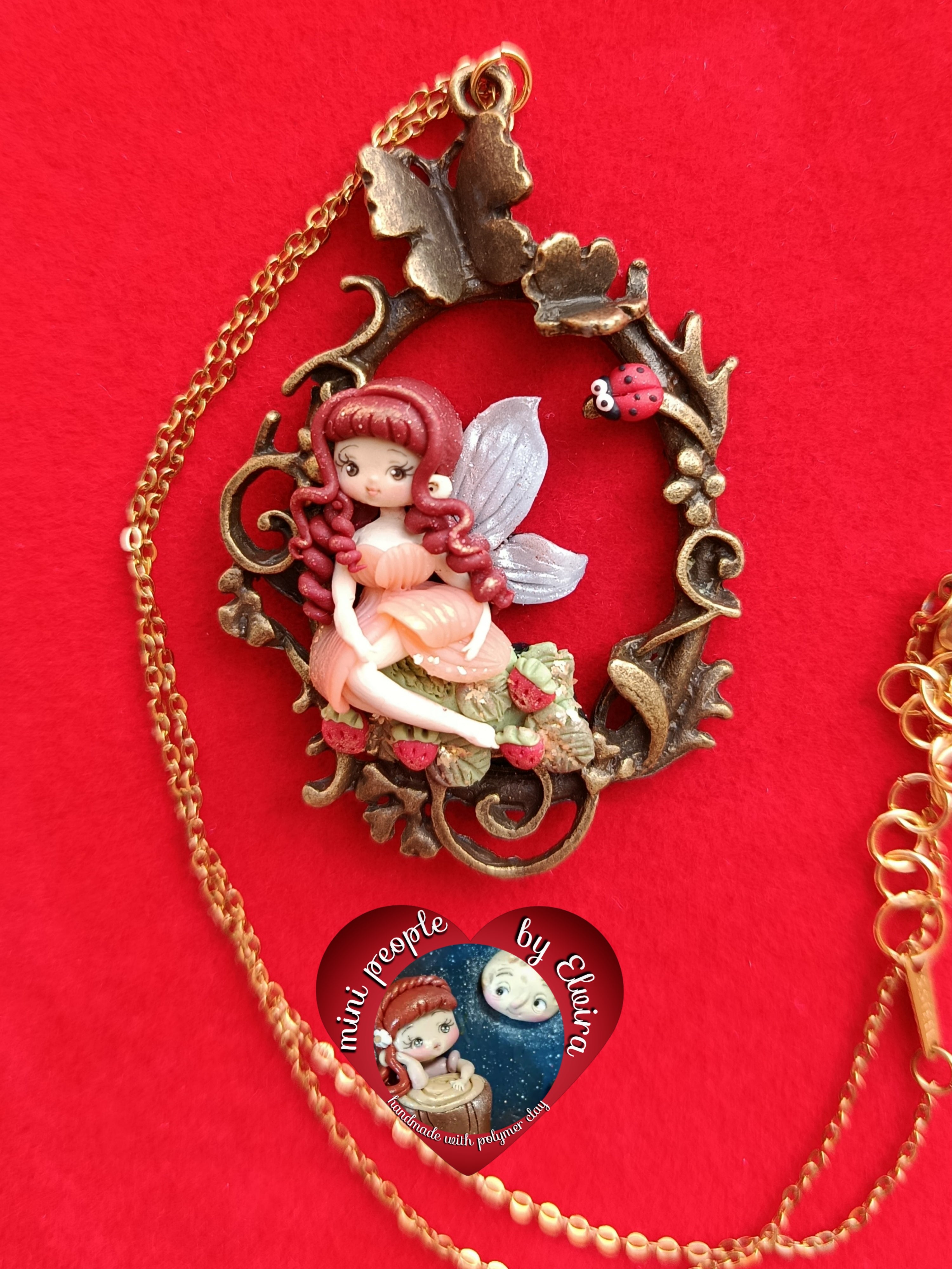 Collana fata e coccinella