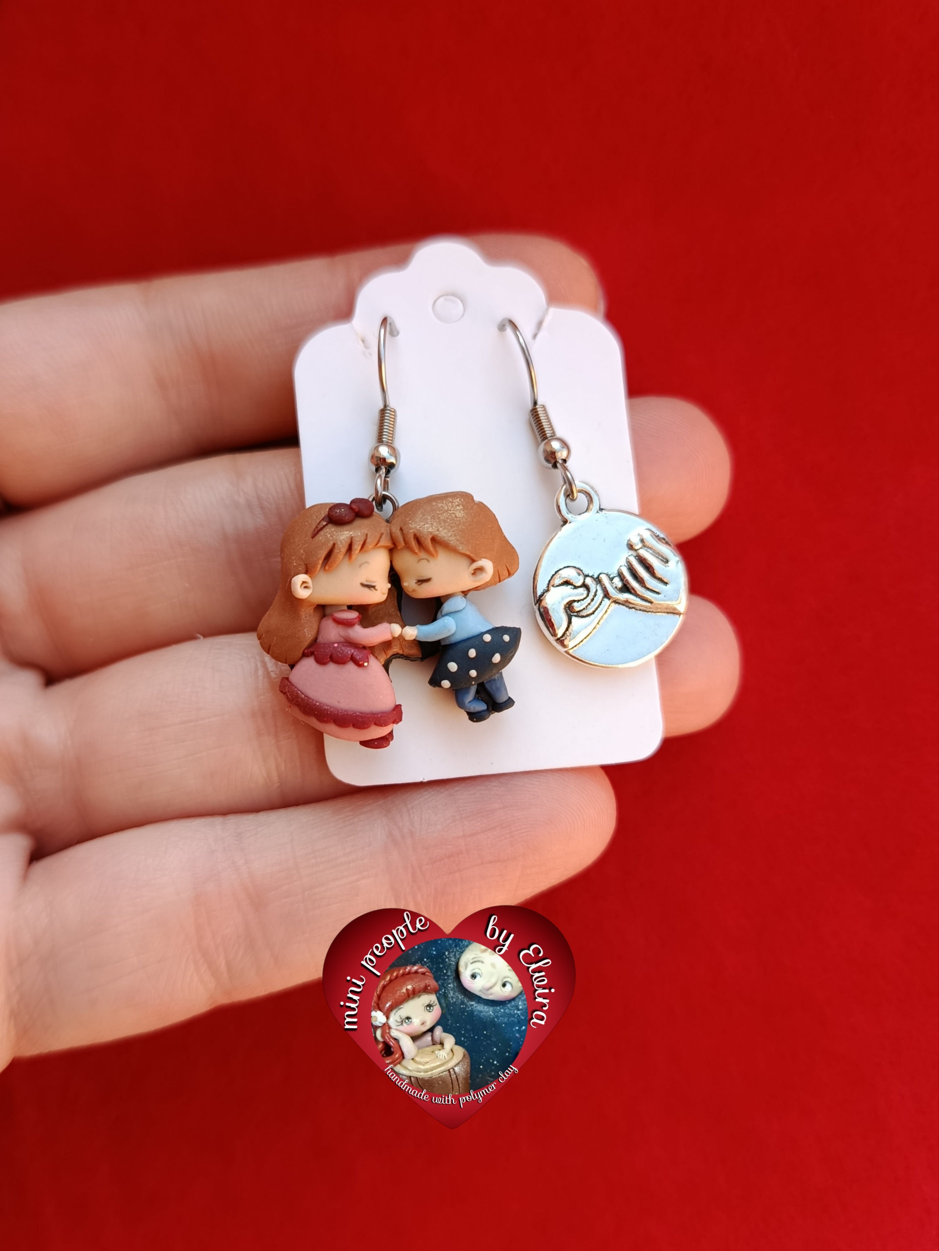 Orecchini Terry e Maggie, miracle girls, cartoni animati vintage