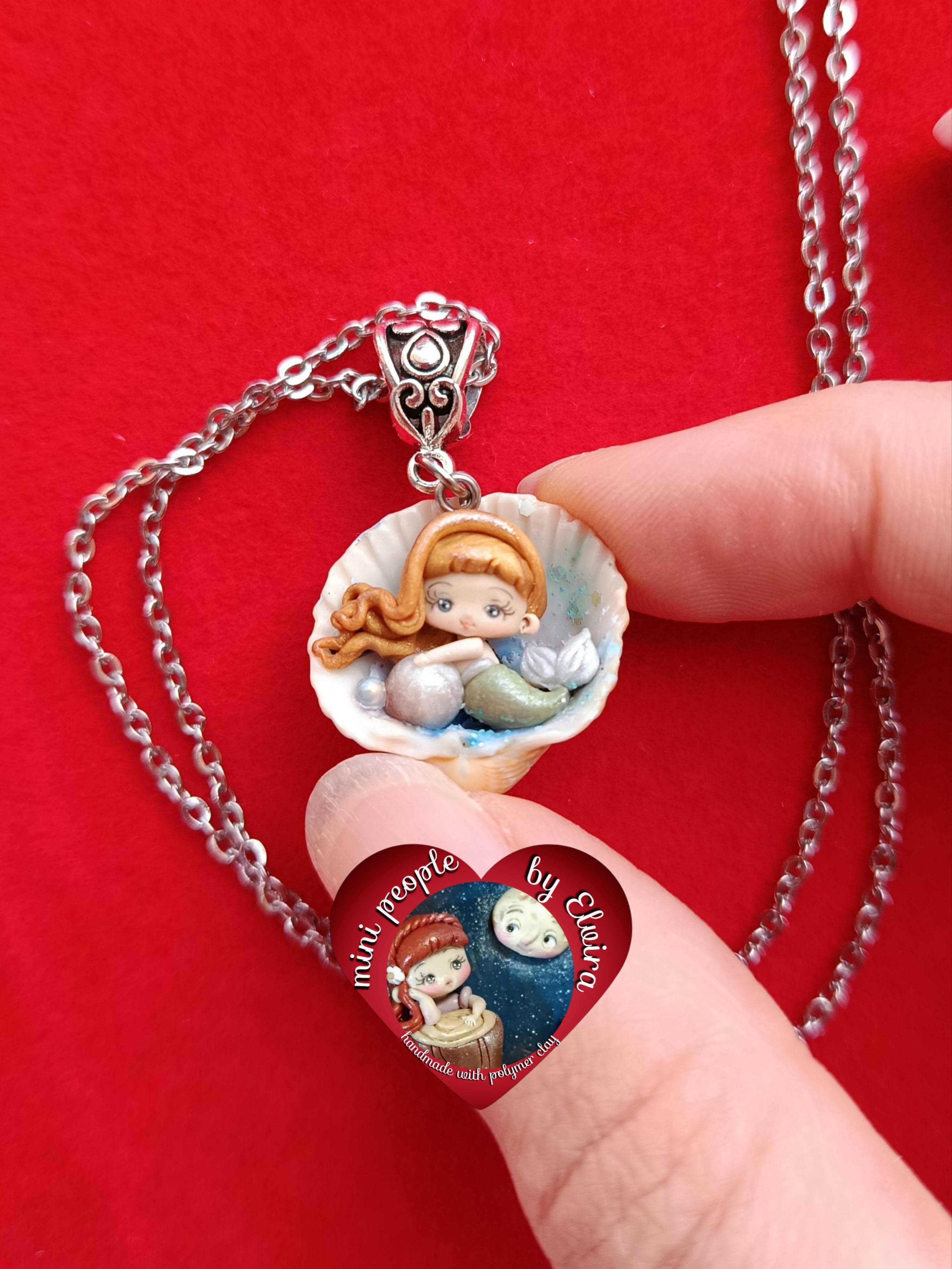 Collana sirena in conchiglia