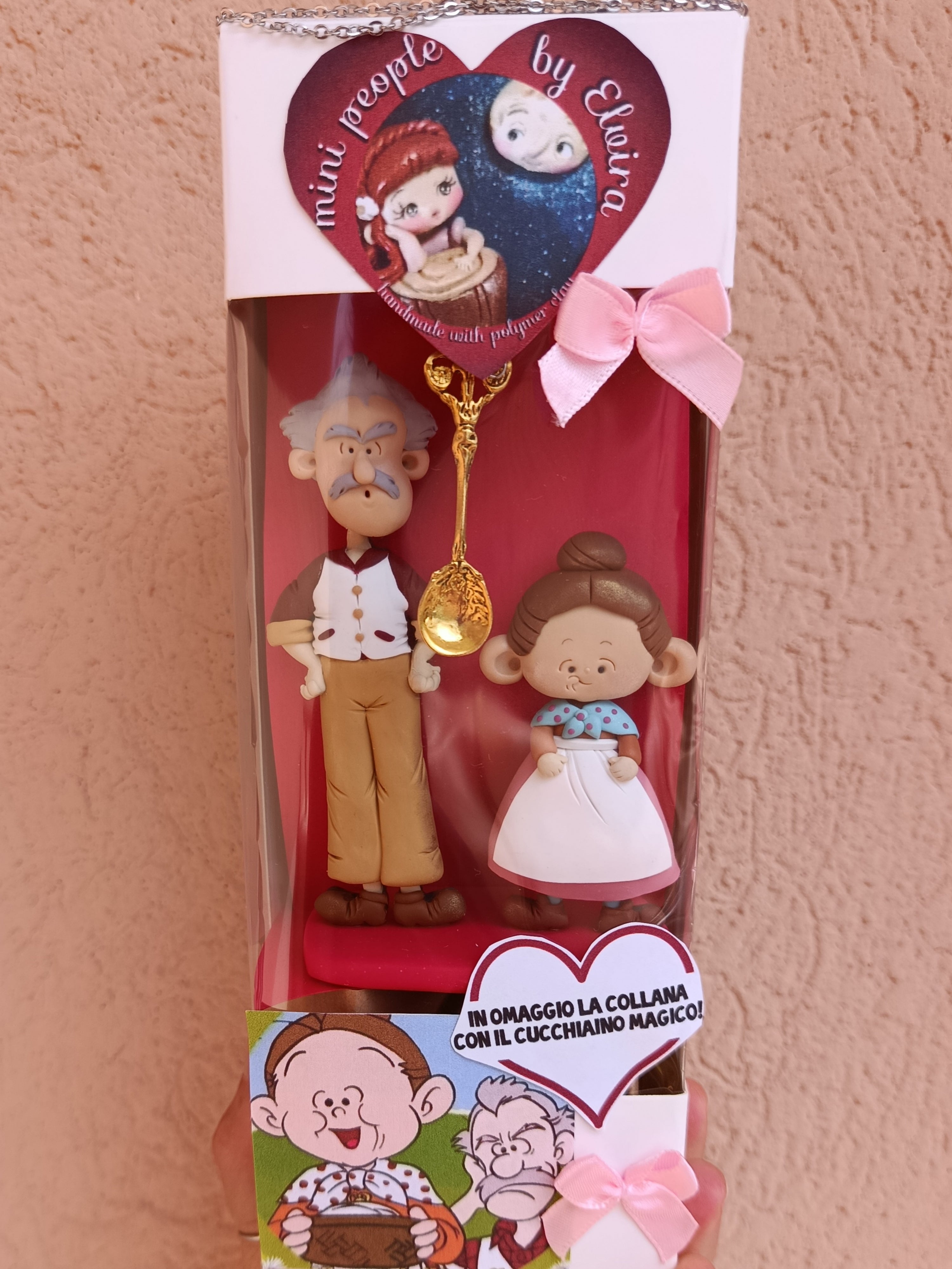 Figure Liulai, Minù Pepperpot in box decorato e omaggio