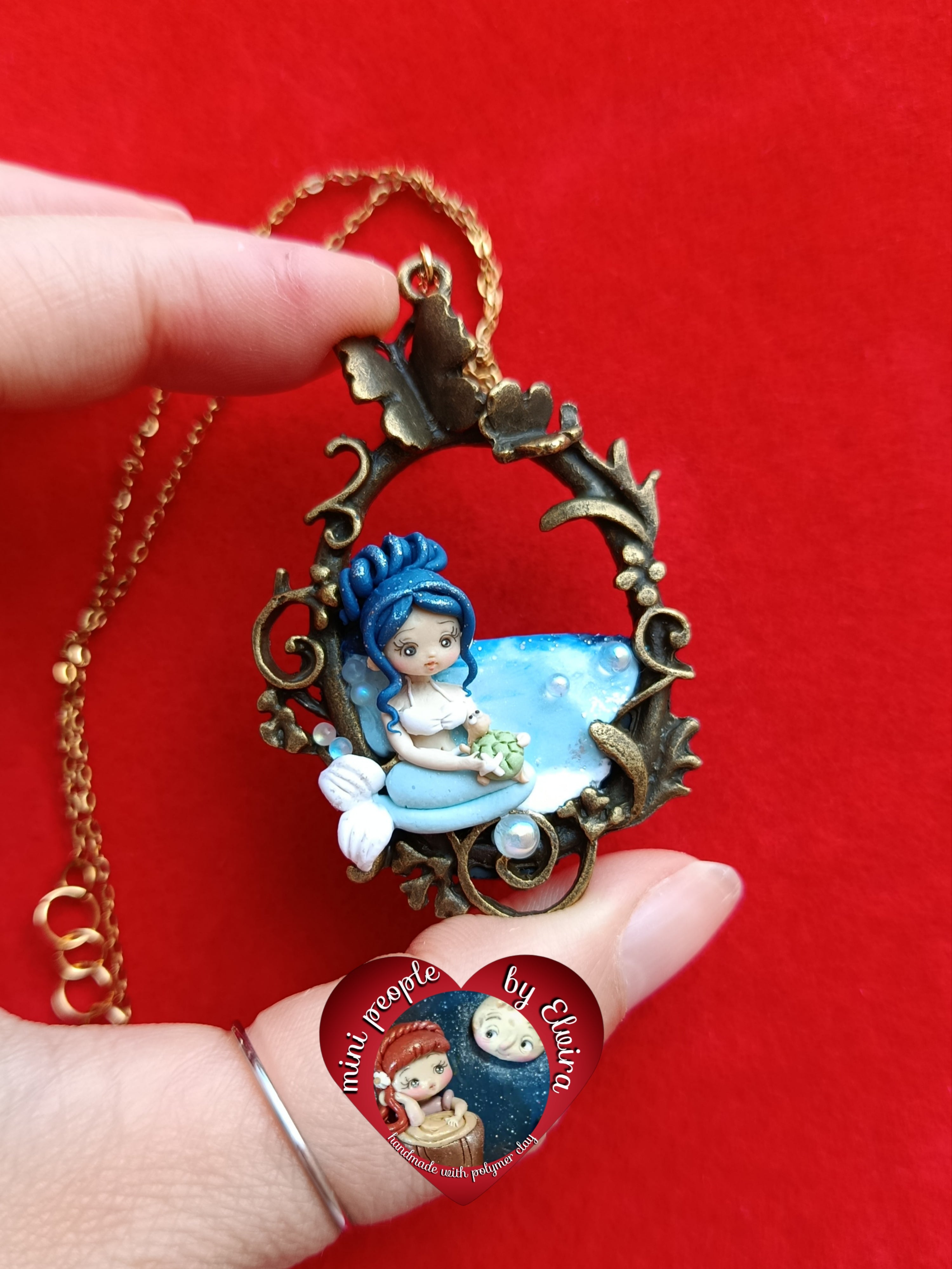 Collana sirena che cura tartaruga