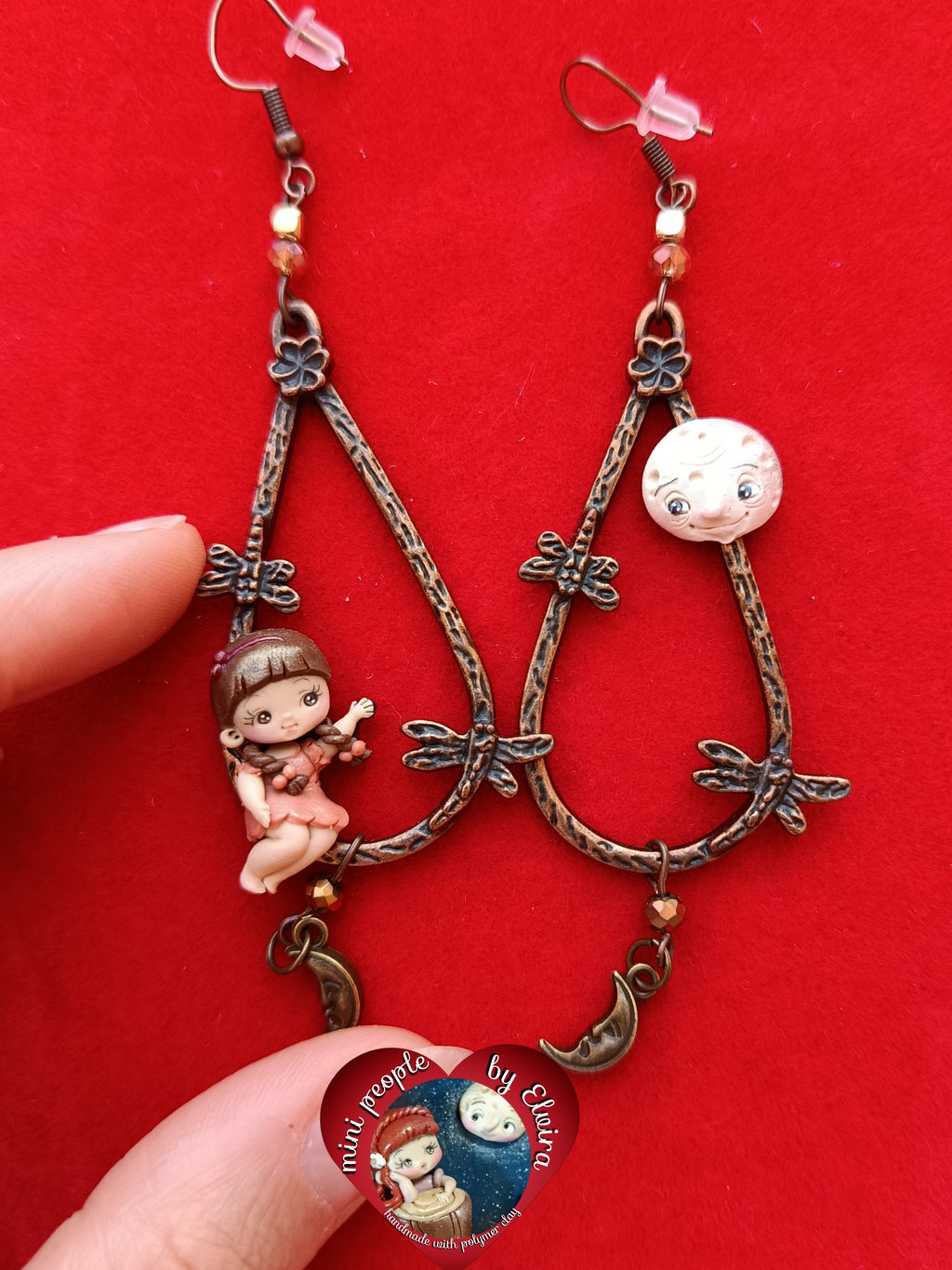 Orecchini baby and moon