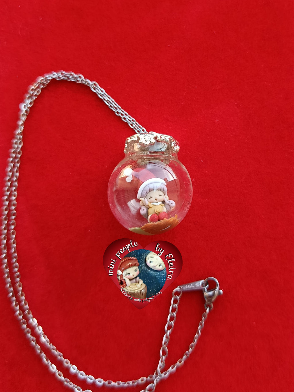 Collana ampolla Memole, cartoni animati vintage