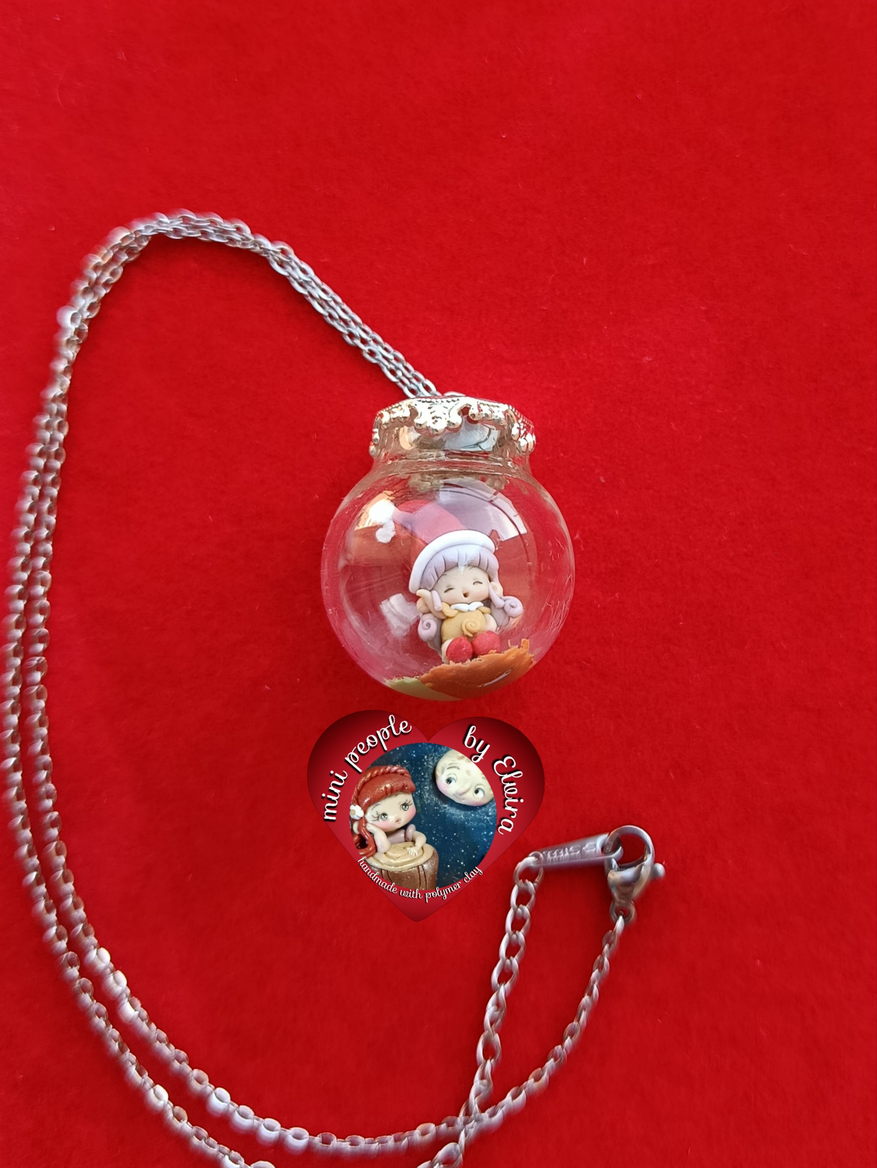 Collana ampolla Memole, cartoni animati vintage