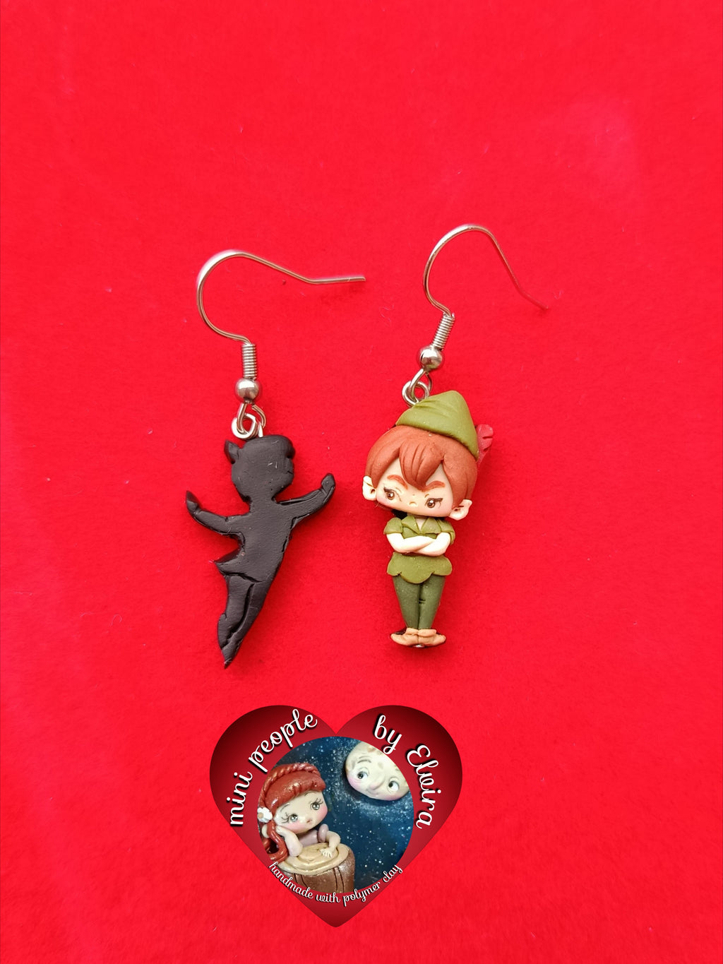 Orecchini Peter pan e ombra
