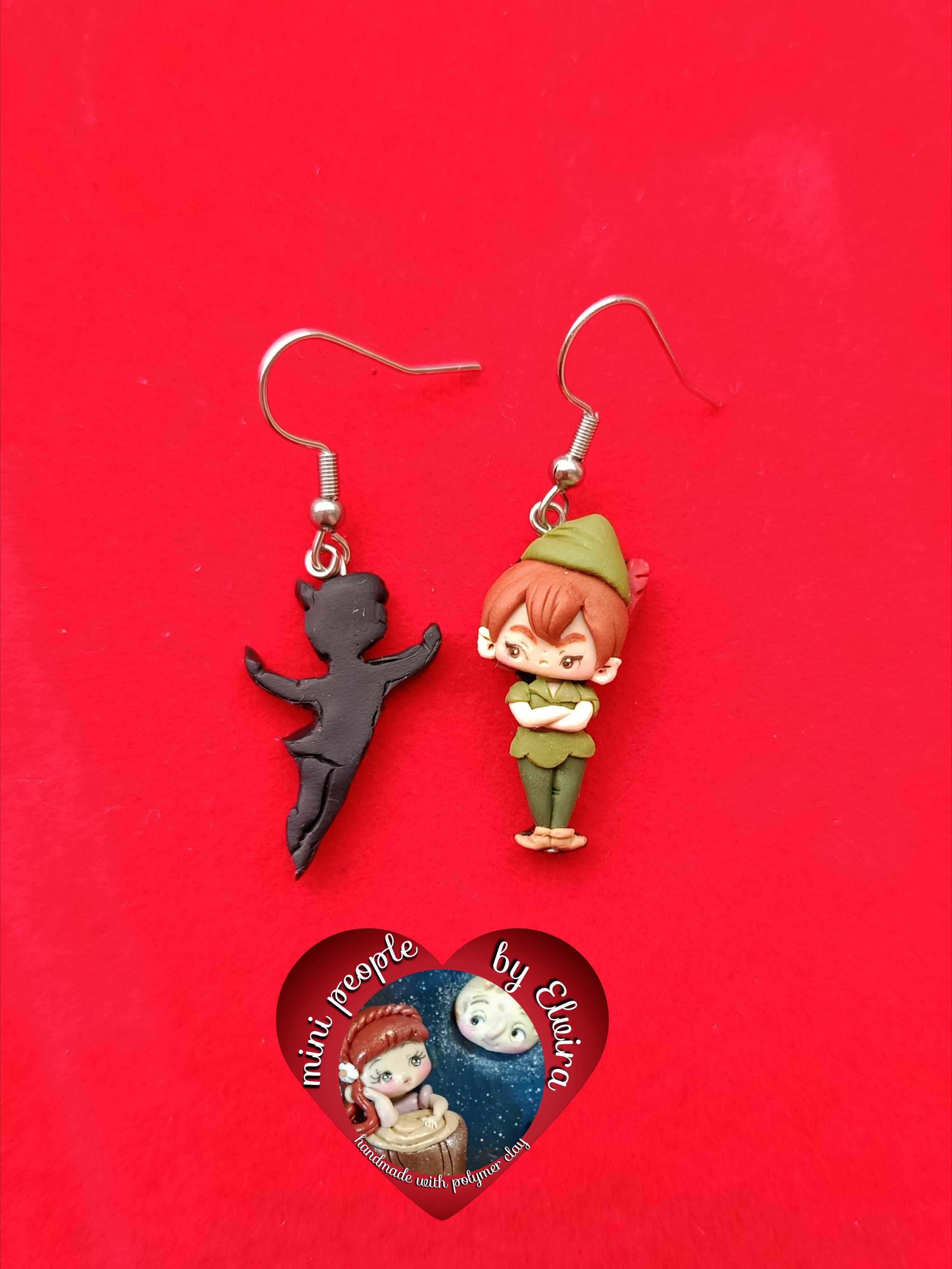 Orecchini Peter pan e ombra