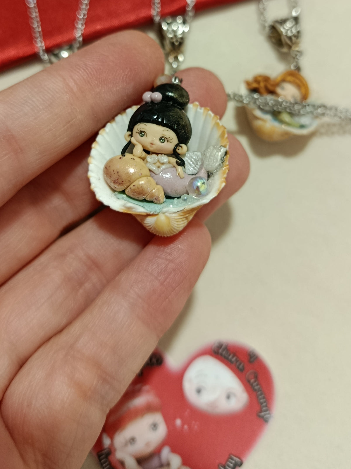 Collana sirena in conchiglia