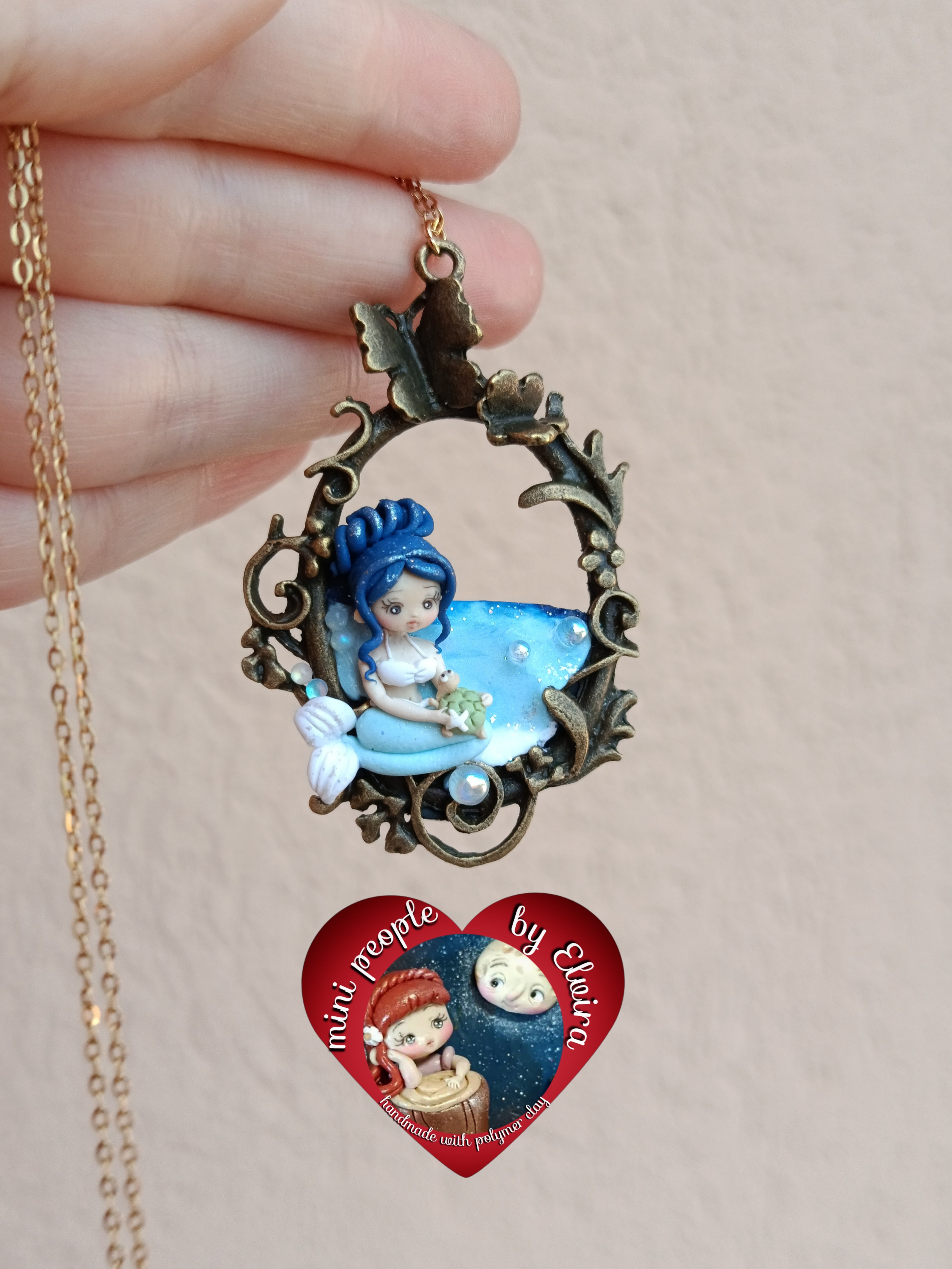 Collana sirena che cura tartaruga