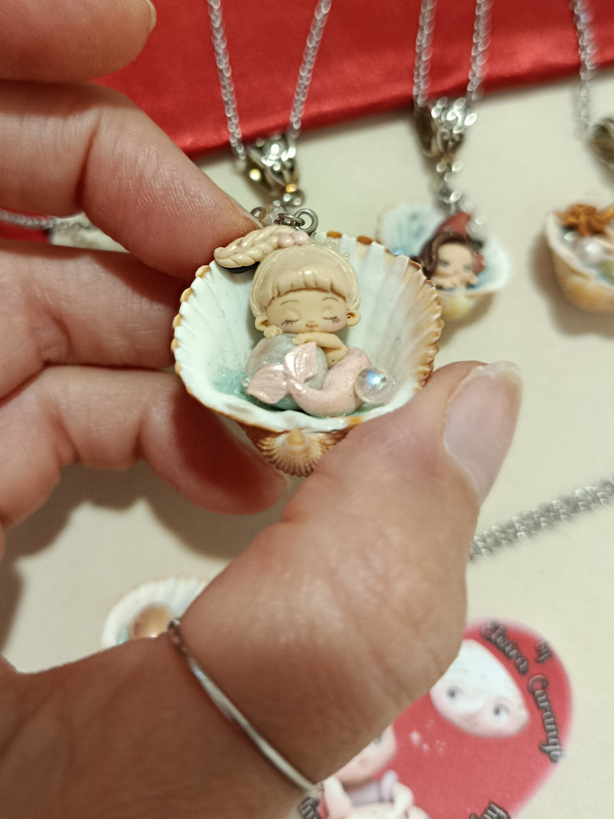 Collana sirena in conchiglia