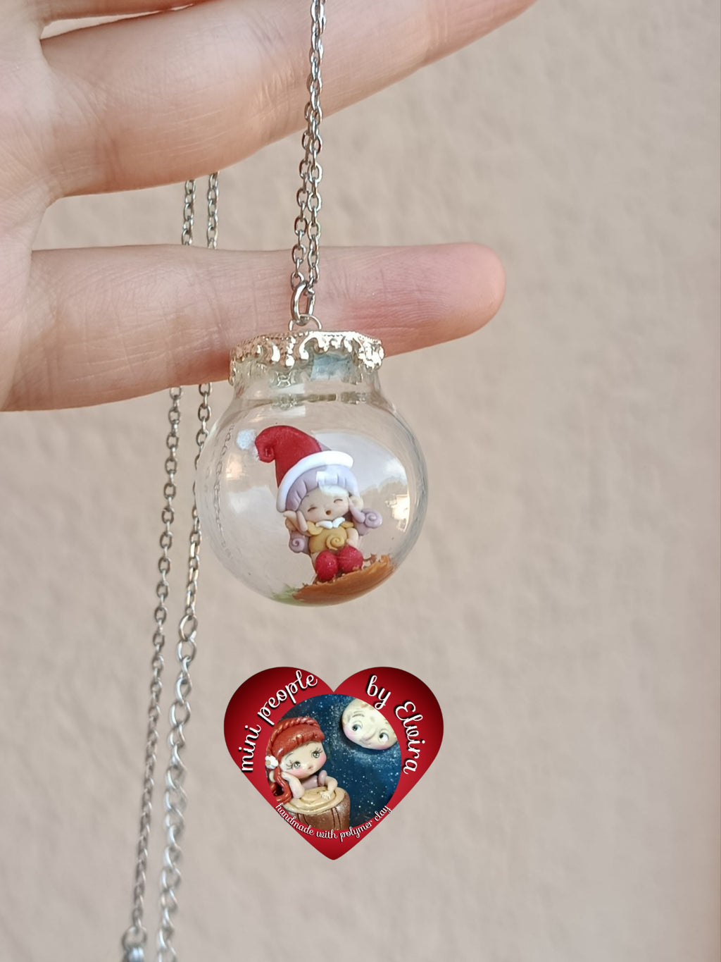Collana ampolla Memole, cartoni animati vintage