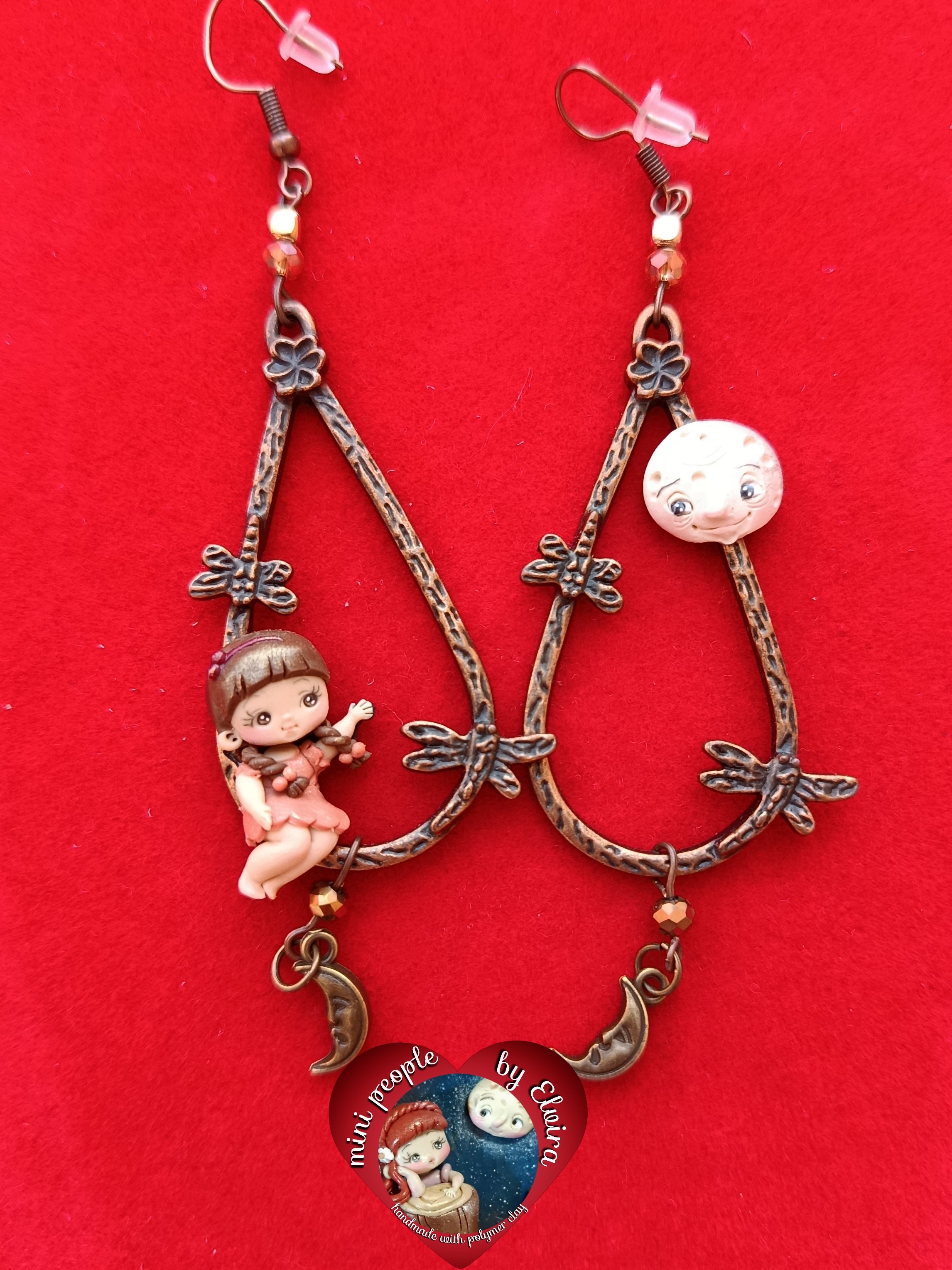 Orecchini baby and moon