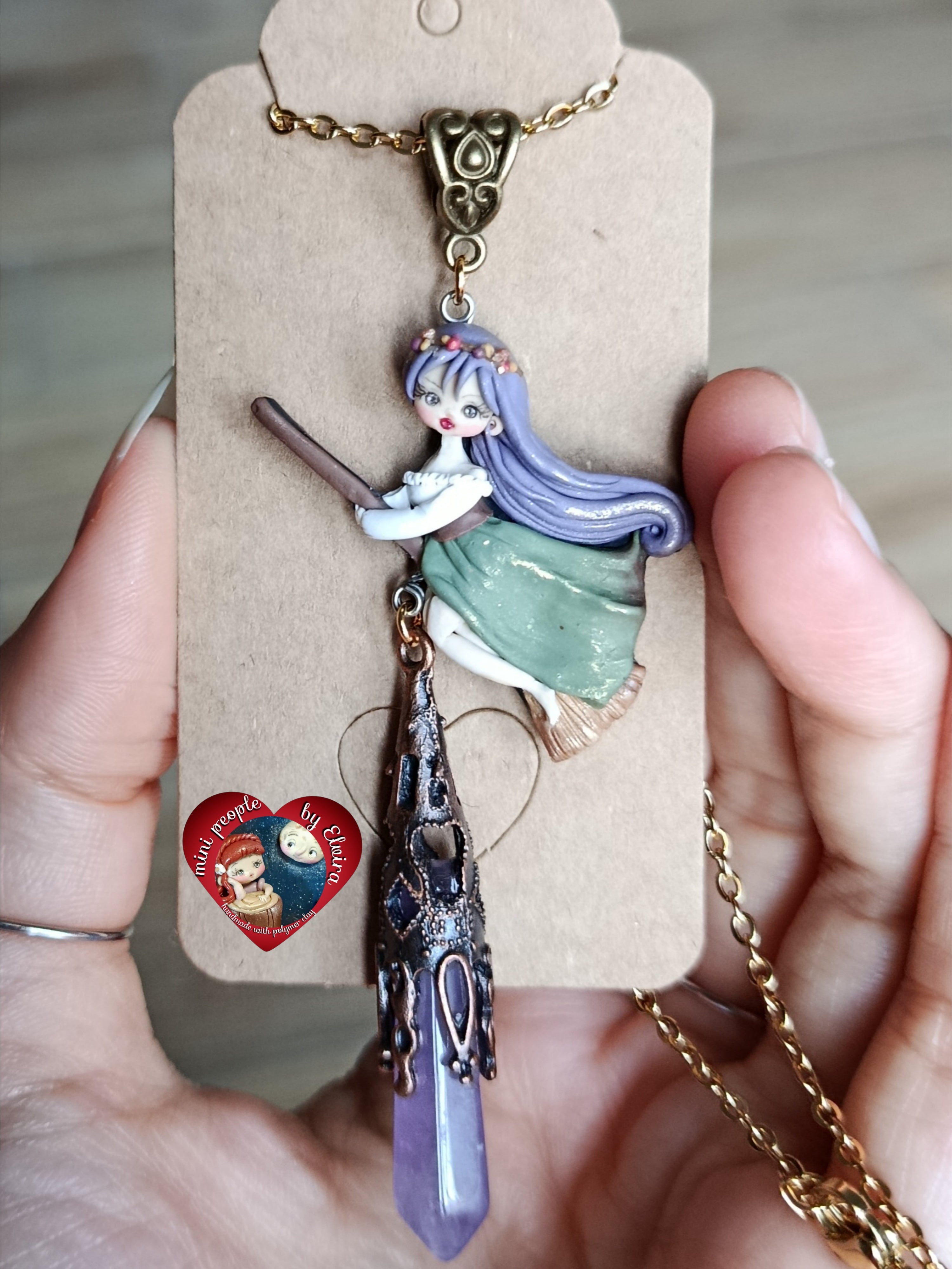 Collana Strega Viola e ametista
