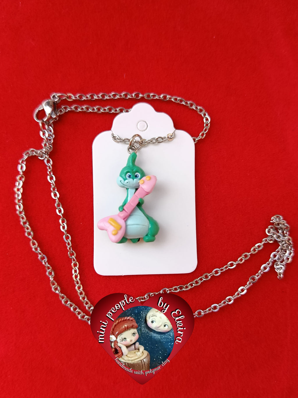 Collana Ti voglio bene Denver, dinosauro, cartoni animati vintage