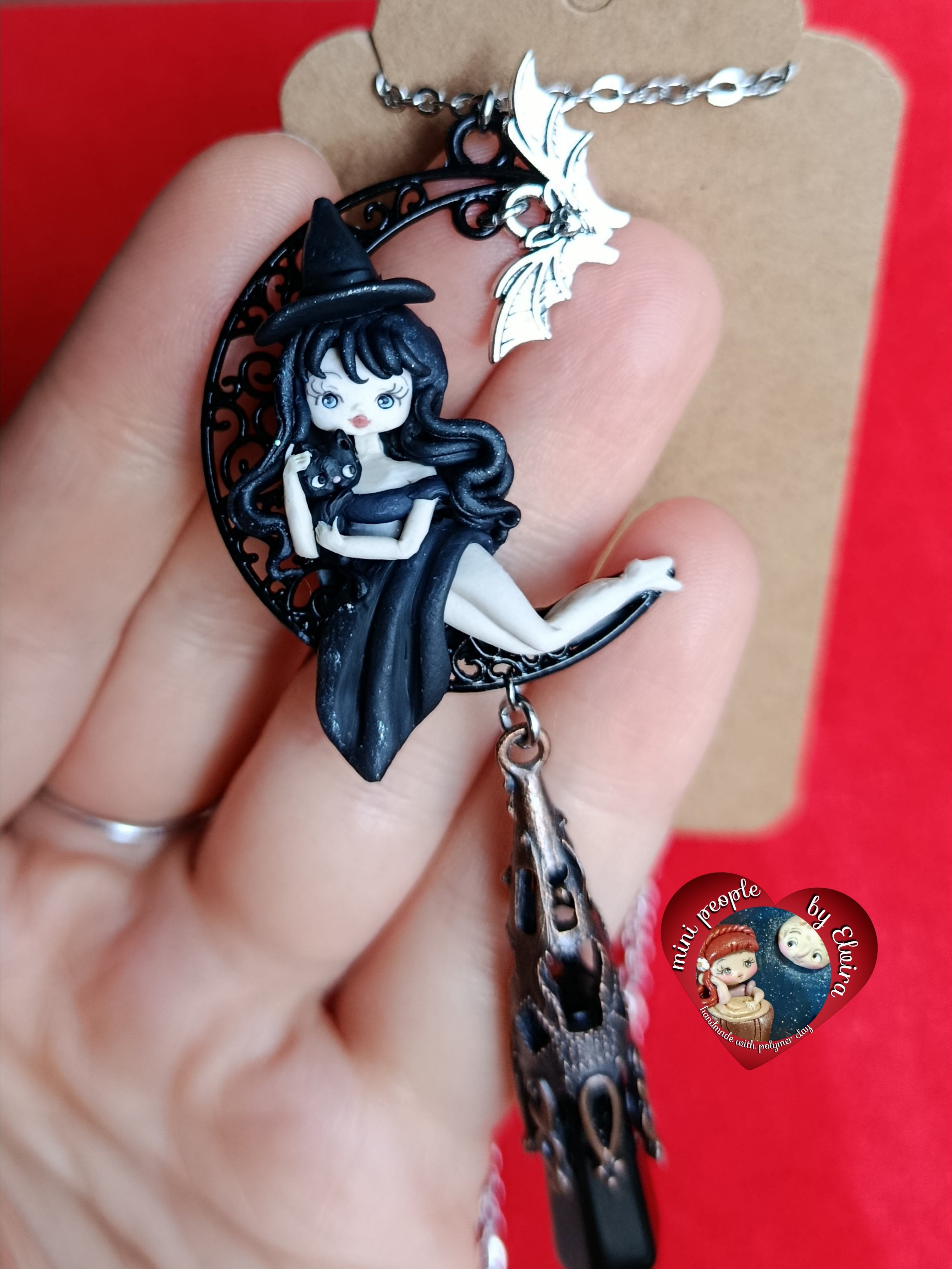 Collana Strega Drusilla e ossidiana