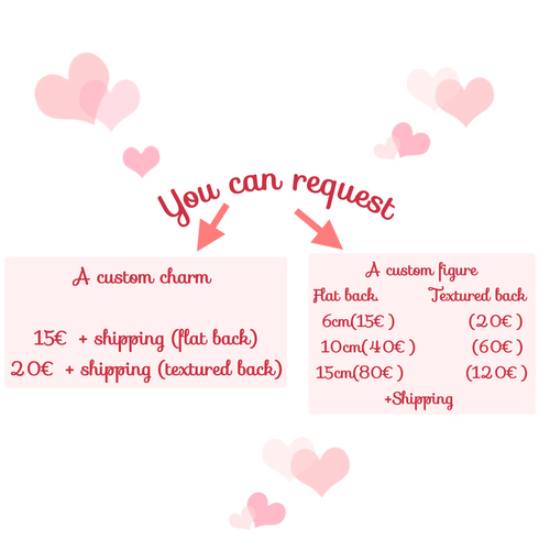 Ciondolo - charm personalizzato, custom, Paffutello, chibi