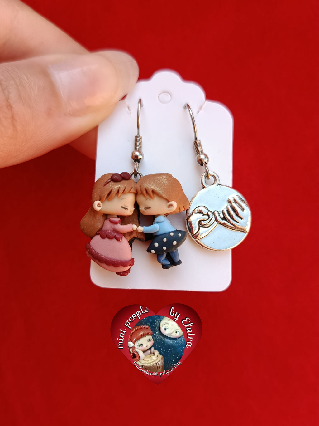 Orecchini Terry e Maggie, miracle girls, cartoni animati vintage