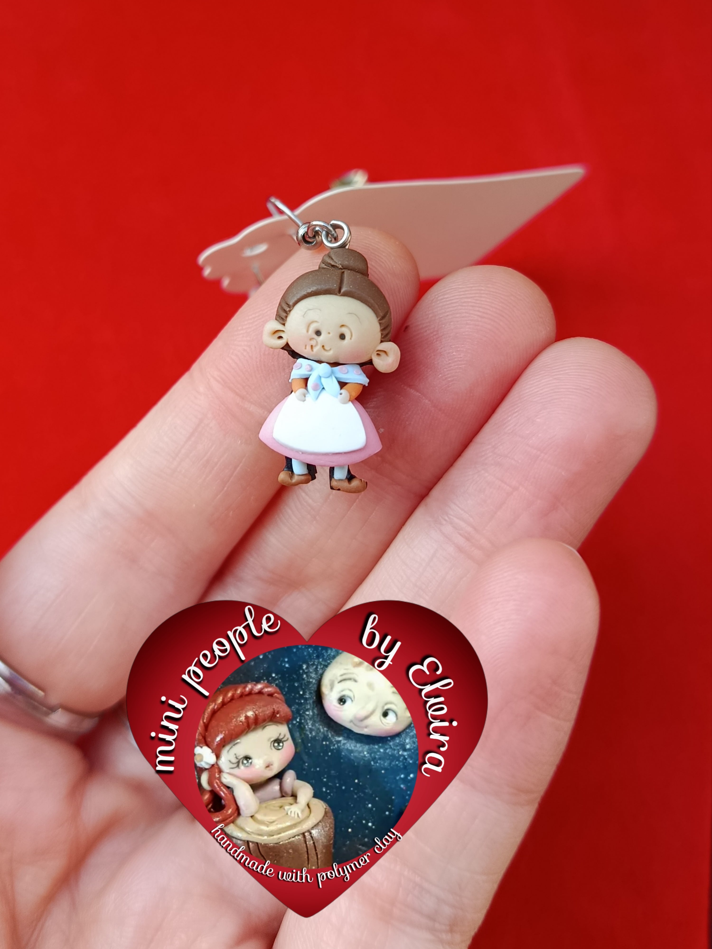Orecchini Mrs Pepperpot, Signora Minù, cartoni animati vintage