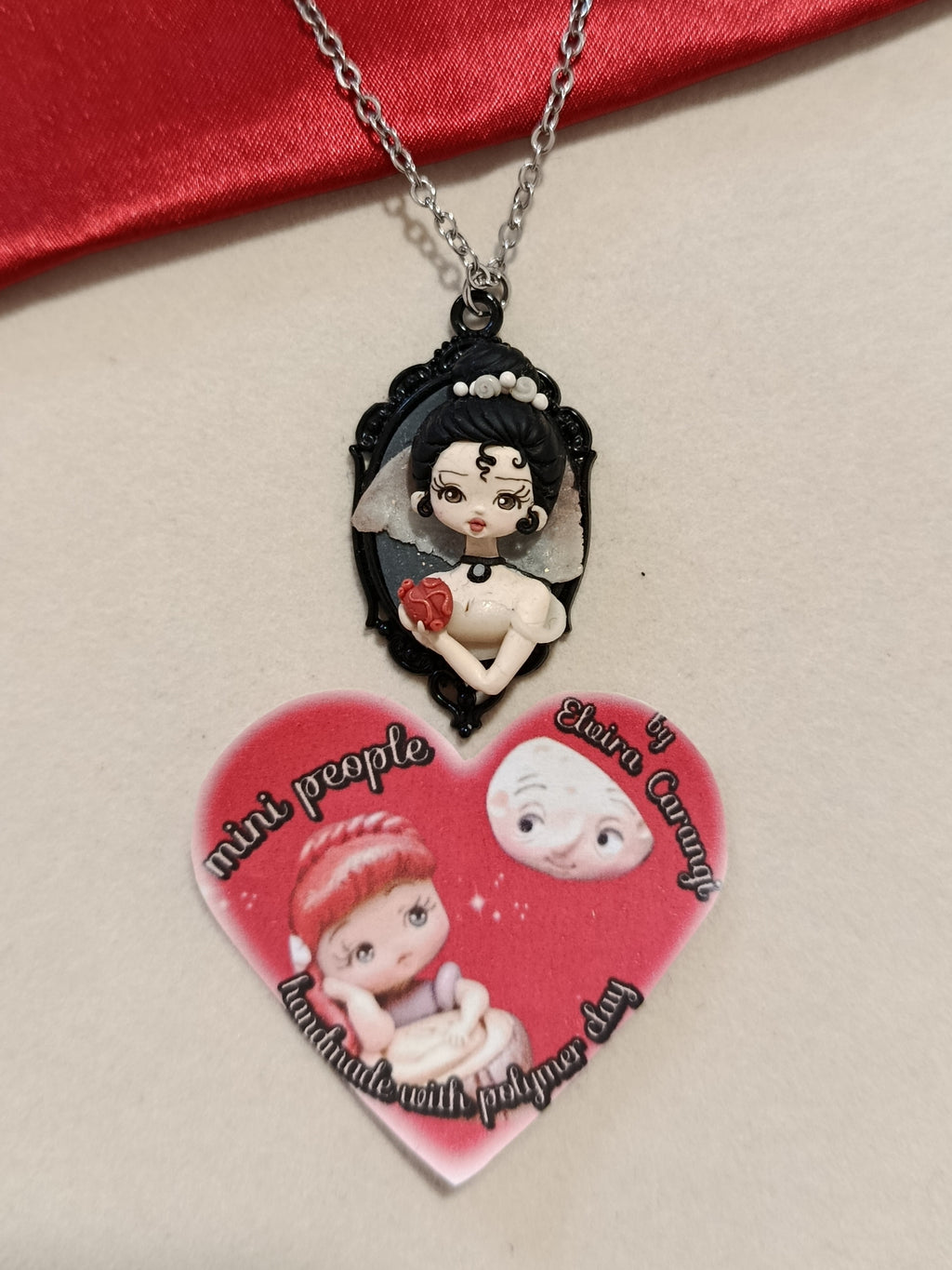 Collana sposa fantasma Lucia cammeo