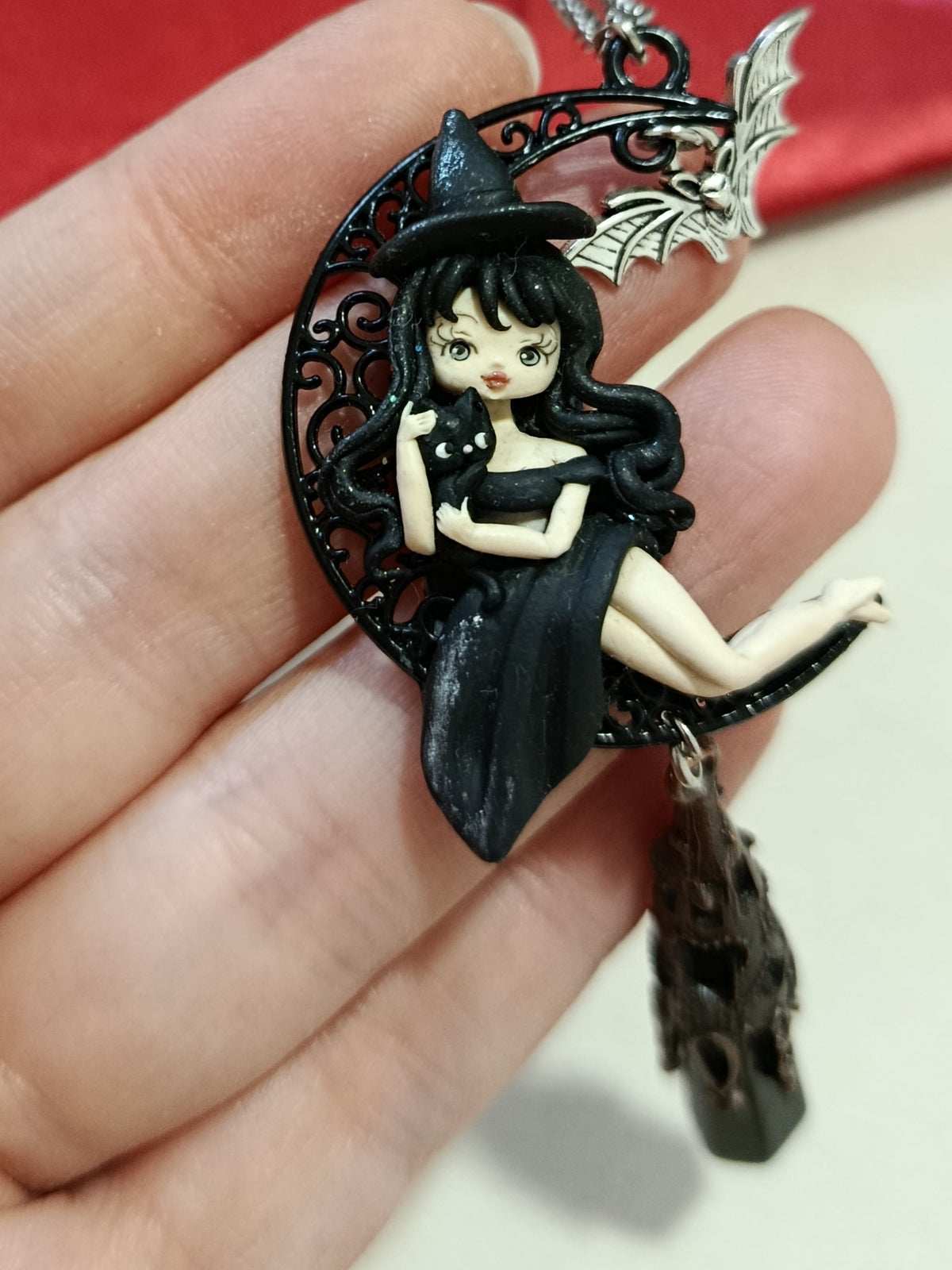Collana Strega Drusilla e ossidiana