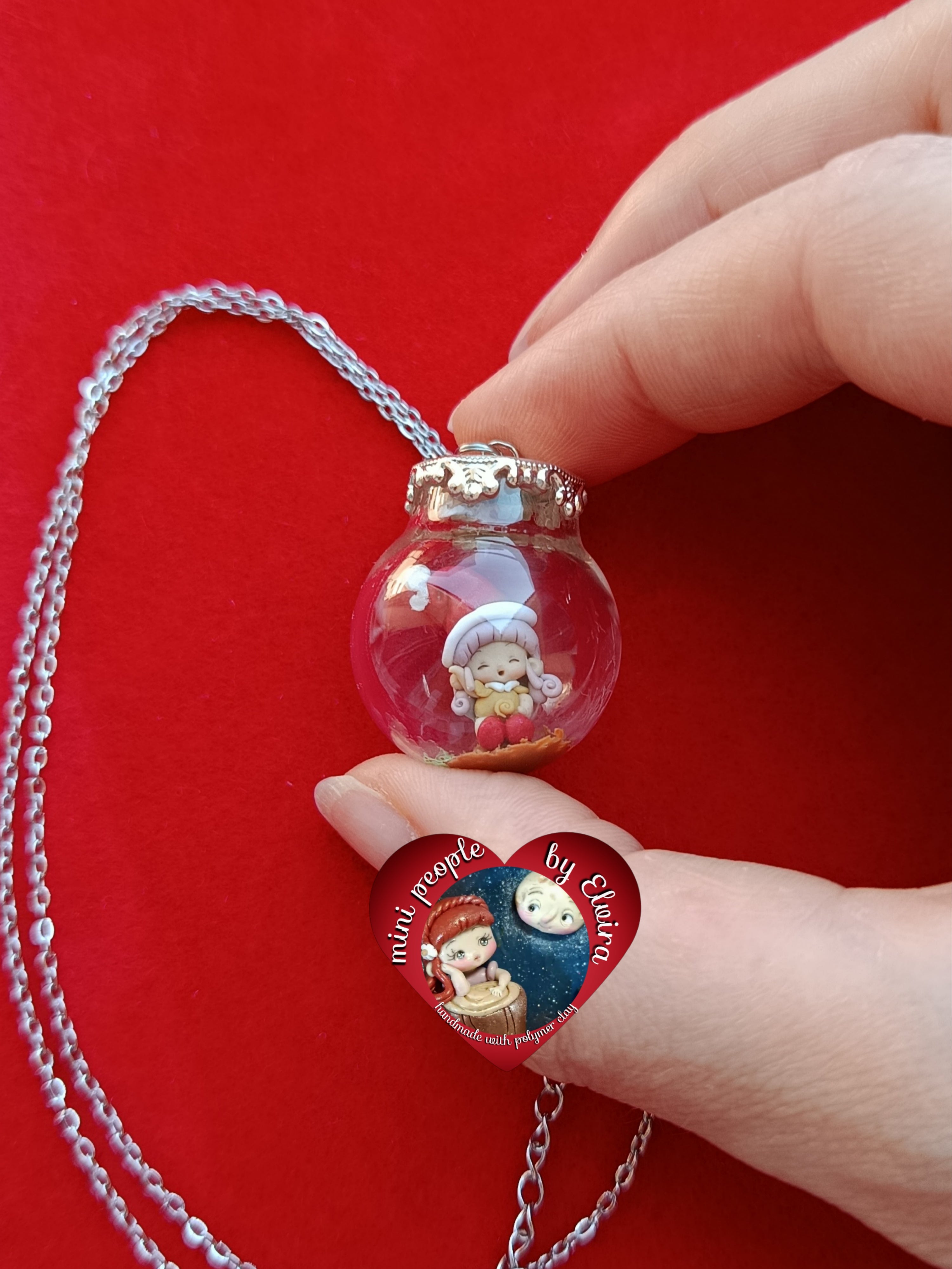 Collana ampolla Memole, cartoni animati vintage